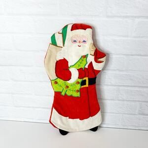 Vtg House Of Hatten Santa Claus Christmas Holiday Decor Fabric Old World Style